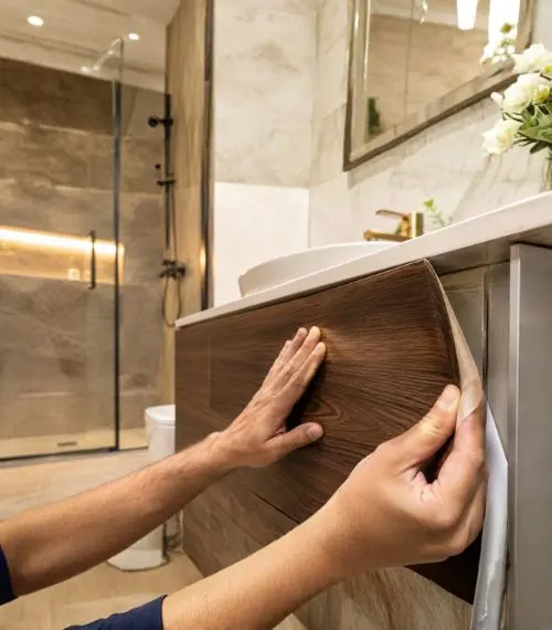 Bathroom Wall Panel Wrapping