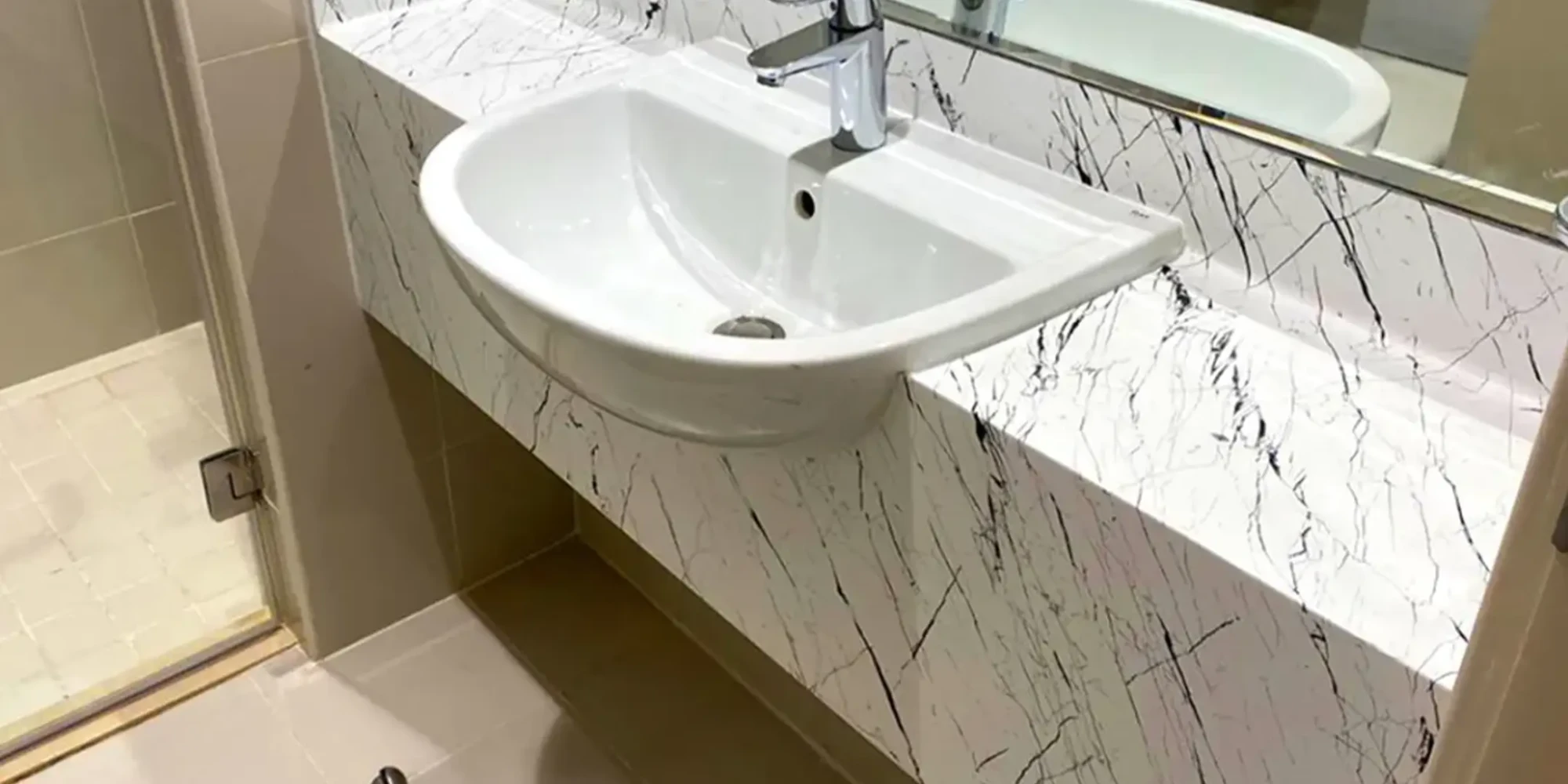 bathroom wrapping-after