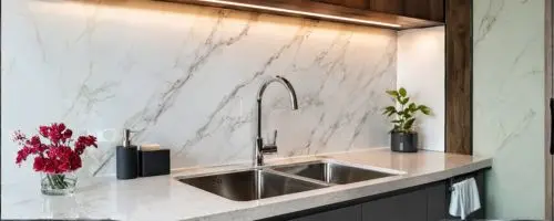 Modern Kitchen Backsplash Wrap