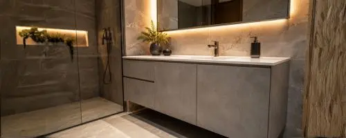 Vinyl Wrap for Bathroom Cabinets
