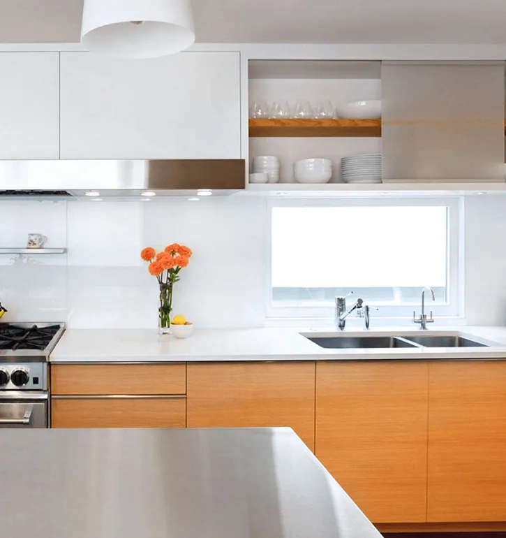 Vinyl Wrapped Kitchen Wall