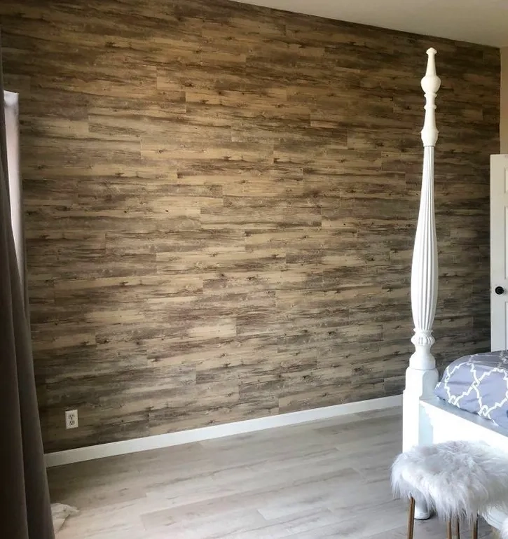 Wall Wrapping Before and After