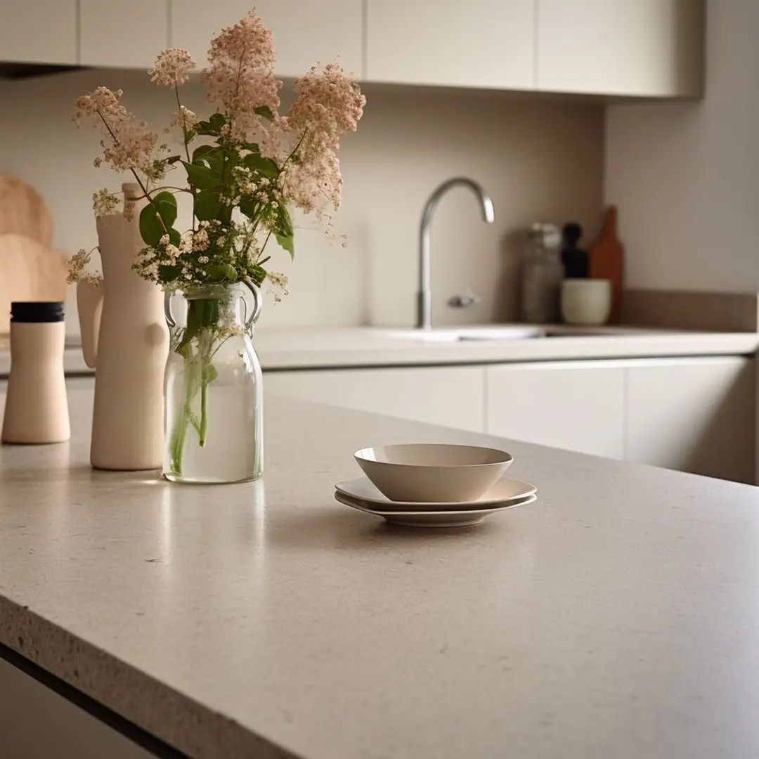 Wrapped Kitchen Countertop
