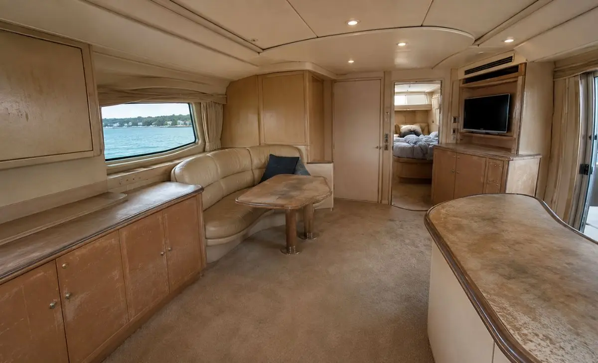 Yacht Interior Wrapping Before and After 1 Yacht Interior Wrapping Before and After 1